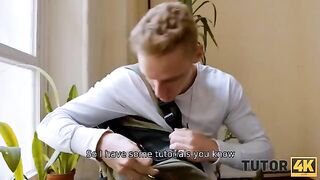 Instead of studying, the guy finished in the mouth of his experienced tutor