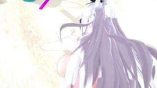 Big tits waifu Prinz Eugen fucks you in POV style