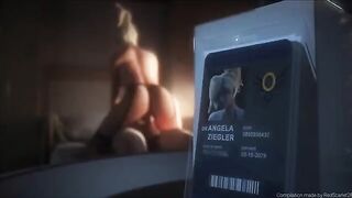 Overwatch Mercy SFM compilation video featuring animated scenes with the character Mercy