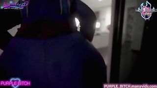 Purple Bitch and Sia Siberia make love using Spiderman's toy in 4K quality