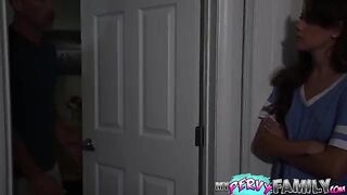 Tight teen Selena Love gets creampied by stepdad