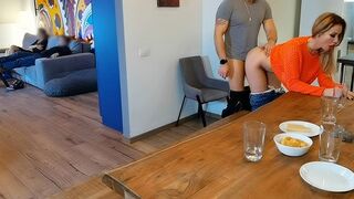 Cheating wife gets punished in front of her husband
