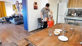 Cheating wife gets punished in front of her husband