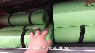 Help me choose a yoga mat where you will fuck me later, babe
