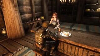 A traveler got fucked by a tavern keeper in Skyrim