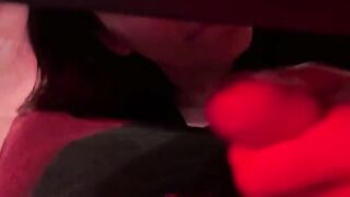 A college girl got her pussy filled with cum during a party