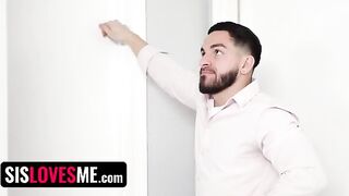 Clever stepsis Vivian Taylor gets her bro to get her preggo in a taboo scene