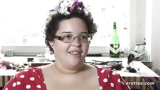 An Amateur Girl Plays with Her Shaved Pussy Using Her Fingers in a Steamy Homemade Video