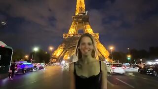 Petite blonde gets slapped, choked, and fucked hard on the couch in Paris - Date Night #09