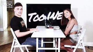 The HGF Experience Live Sex Gameshow - Chase Man handles this petite, cock-hungry freak!