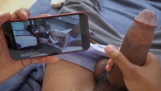 Lil D jacking off to his own porn with Julz Gotti is so meta
