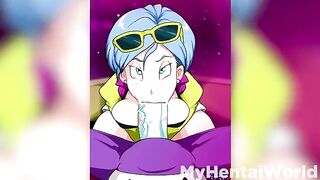 Bulma's big tits animated with Dragon Ball Super magic
