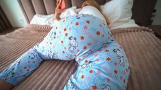 The stepdaughter shows her dad the forbidden fruit of adulthood