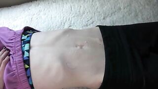 Hot compilation for lovers of belly button fetish sex