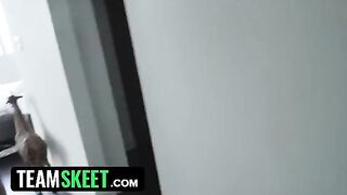 Big booty curvy stepsis Daisy Stone enjoys riding her stepbro’s cock