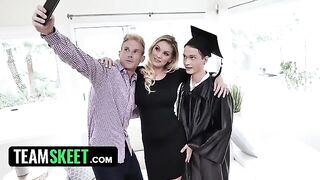 The busty stepmom Kenzie Taylor rewards her stepson with sex