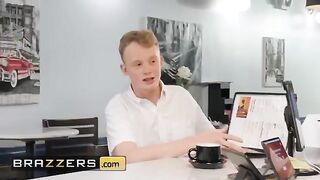 Syren De Mers tries to get more tips by showing her ass to a customer in this Brazzers scene