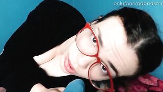 Redhead nerd gets her cunt eaten with mom around - Gabri ASMR