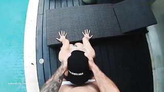 Bikini girl Hansel Grettel gets her pussy full of sticky sperm