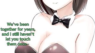 Sword Art Online: Suguha's big tits hentai joI