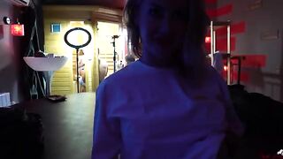 Kelly, the seductive brunette, masturbates while filming herself