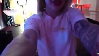 Kelly, the seductive brunette, masturbates while filming herself