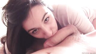 Skinny and small brunette chick Danika Morì gets banged hard
