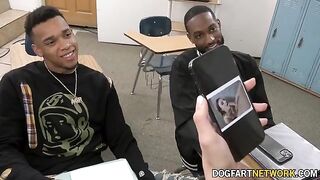 Kenzie Love gets her pussy stuffed with two BBCs in a hot 2 on 1 action