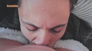 The guy in pajamas passionately fucked his girlfriend Bonnie, who moaned with pleasure