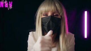 A crazy nurse in sexy latex will bring you to the 2nd orgasm