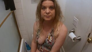 A curvy MILF helps her stepson to get a sperm sample using her ass and pussy