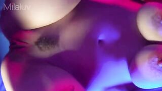 Busty amateur has cum heaven in her tight, meaty pussy