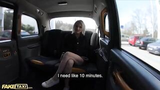 A young cute model got her pussy stretched in the Fake Taxi