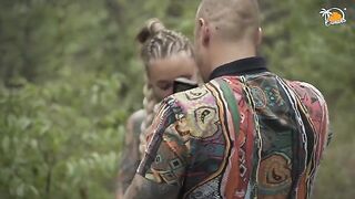 They are watching me while I service Mateo’s huge cock outdoors
