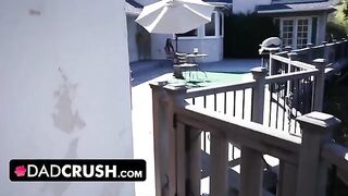 Latina stepdaughter Eliza Ibarra getting fucked and slobbering cock in POV style