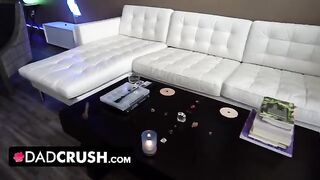 Naughty stepdaughter Kenzie Madison makes stepdaddy forget his anger with a blowjob