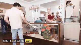 The owner of the boutique Christie Stevens removes all her clothes after meeting Apollo Banks
