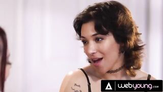 Passionate lesbian sex with a gorgeous college babe Brooklyn Gray