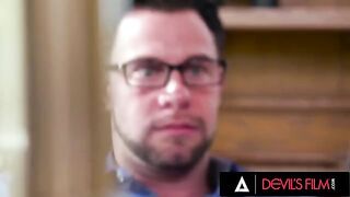 Busty secretary Skylar Vox gets her pussy smashed hard