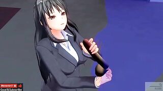 Uncensored Japanese Hentai anime ASMR ear licking Earphones recommended, great voice!