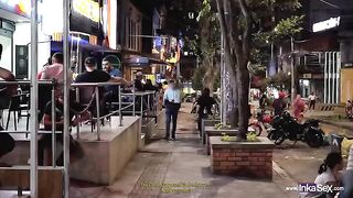 Sara Blonde got caught spying in a Colombian disco, what a kinky stuff!