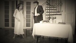 A naughty dancer gets fucked hard by a hot milf in this retro scene