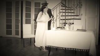 A naughty dancer gets fucked hard by a hot milf in this retro scene