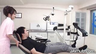 The dentist screwed her patient in hardcore action