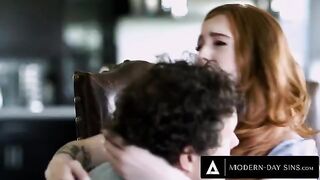 YouTuber's old house mid-air action with petite star Madi Collins