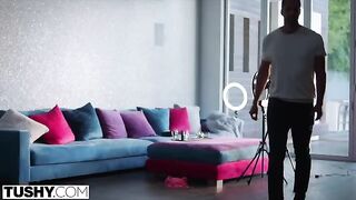 An anal-loving influencer Lexi seduced her cameraman for intense action