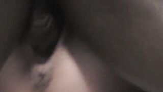 A girl is having fun with many guys and gets fucked hard