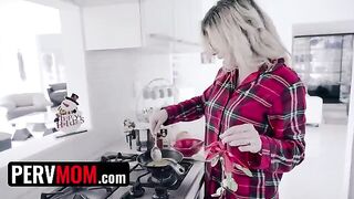 Cory Chase, the busty step mom, presents her son with an early Christmas surprise