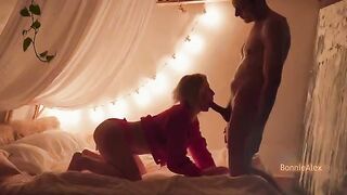 A couple enjoys a passionate and rough homemade sex session