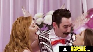 Lauren Phillips and April Olsen play PIN THE SOCK ON THE COCK